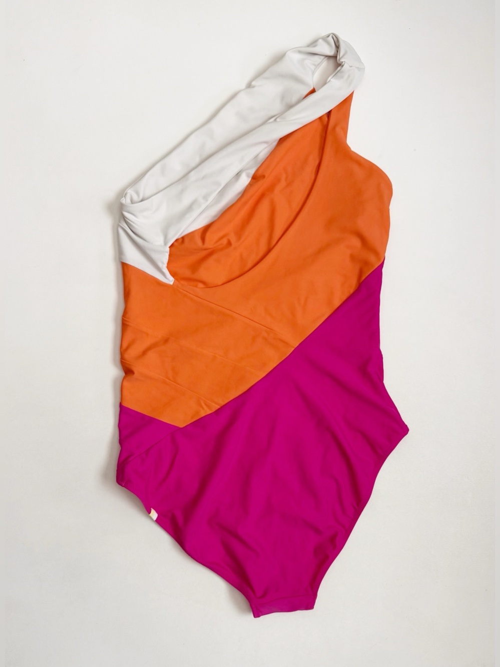 Summersalt Colorblock Sidestroke One Piece Swimsuit 14 Bathingsuit Pink Orange - Picture 9 of 15